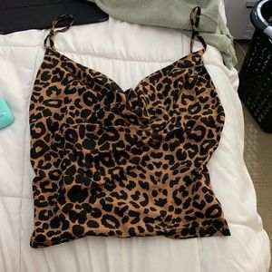 Leopard print top